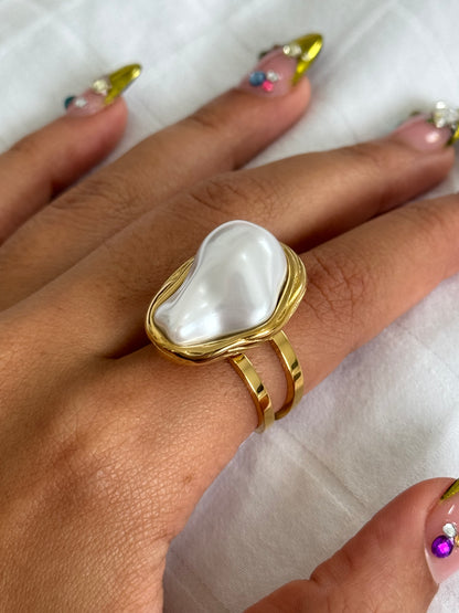 Marcella Pearl Adjustable Ring