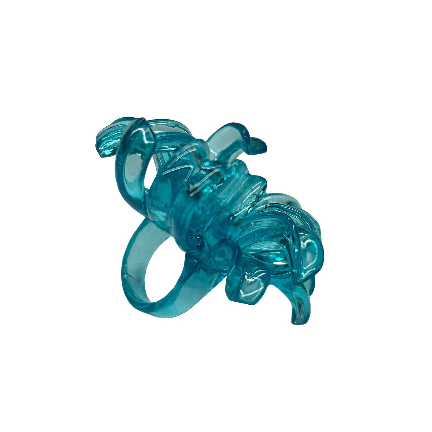Blue Spider Flower Ring