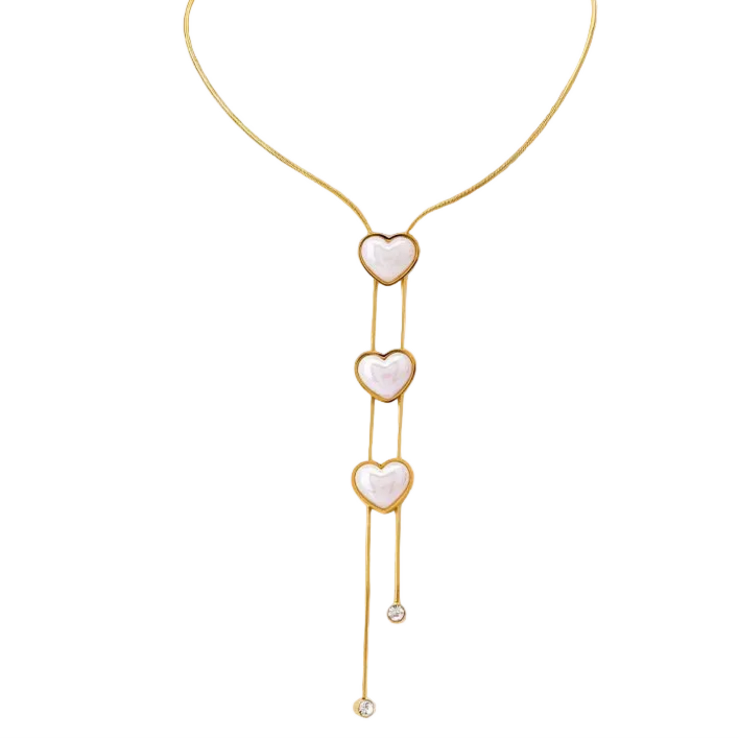 Mila Heart earrings and Necklaces Set