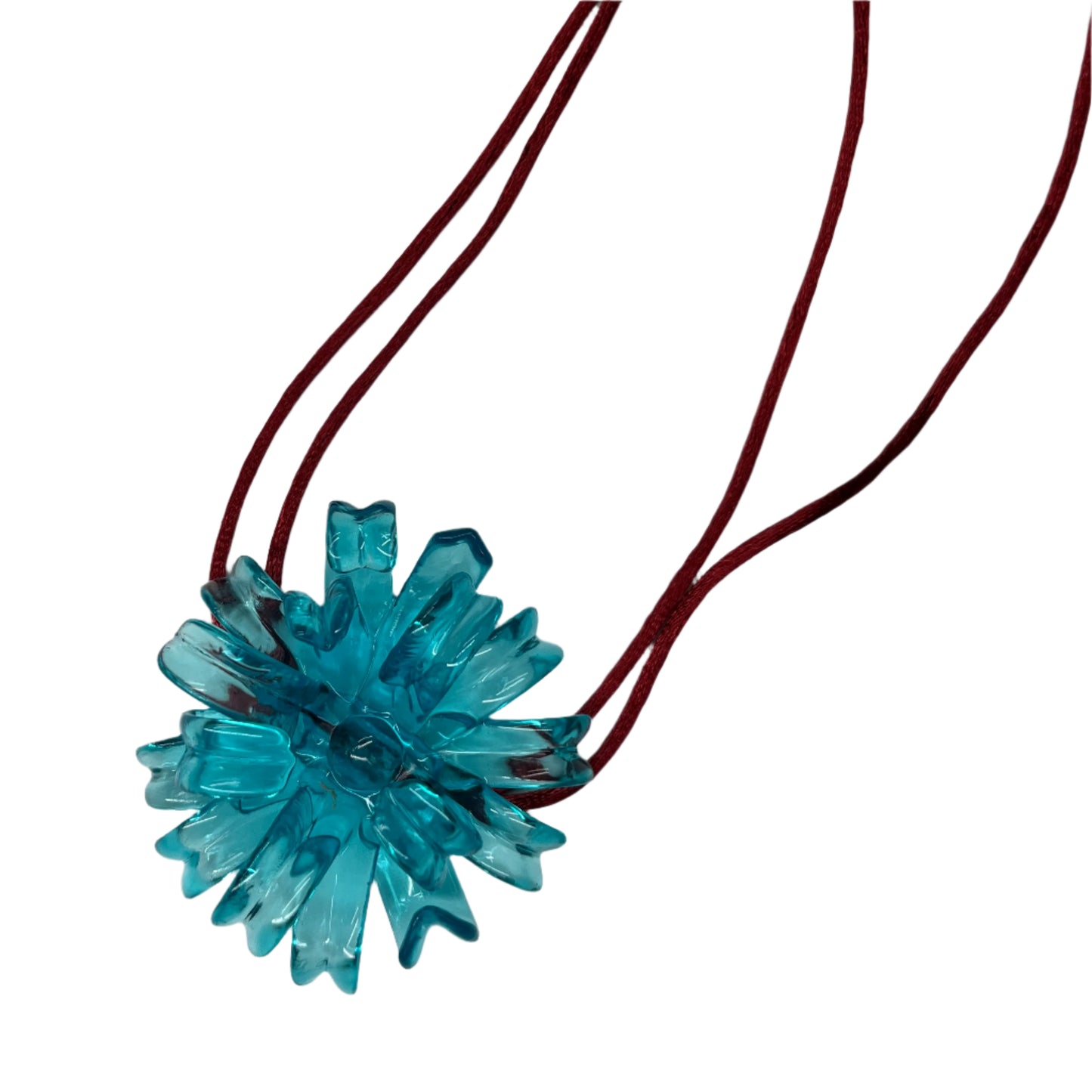 Blue Spider Flower Necklace