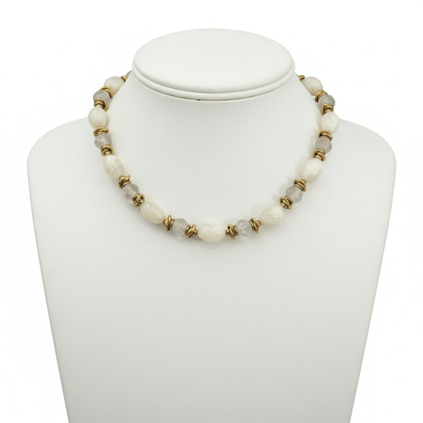 Caribbean bracelet 18K gold plated with white shell pearl be