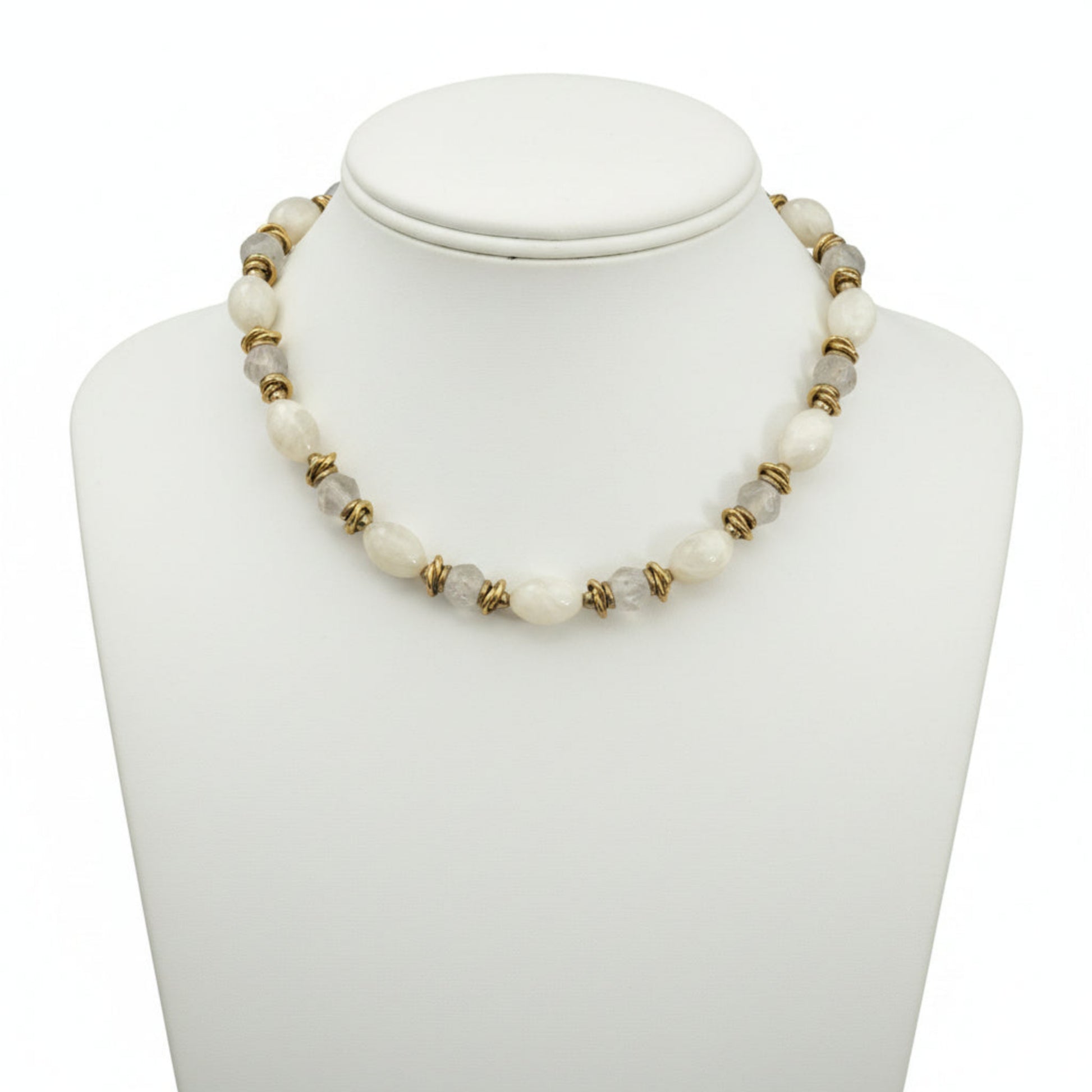 Caribbean bracelet 18K gold plated with white shell pearl be