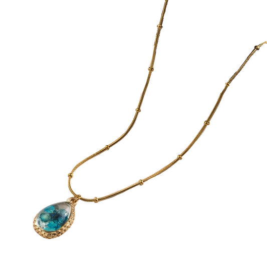 Flower Drop Necklace