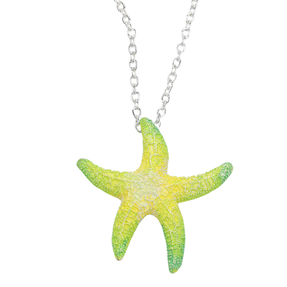 Starfish green Necklaces