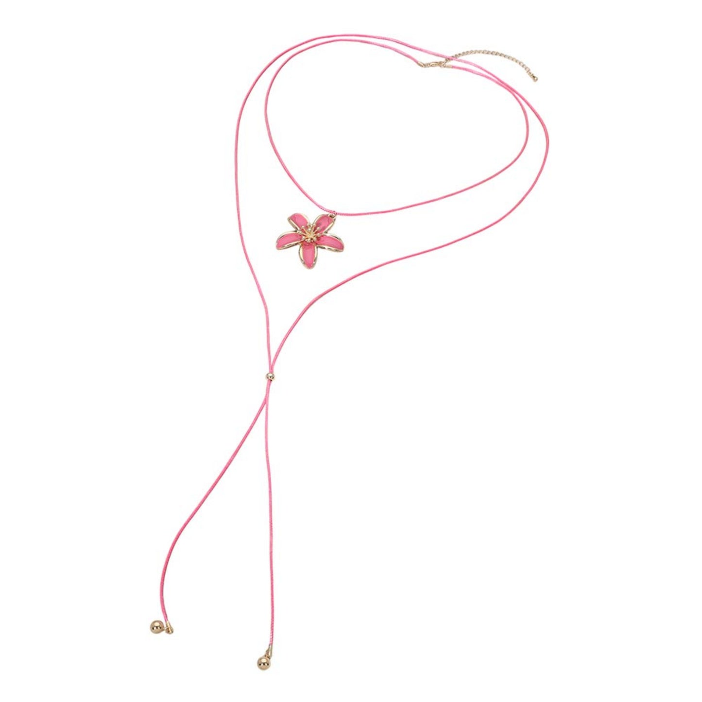 Amancay Cord Necklace – Alloy Pendant