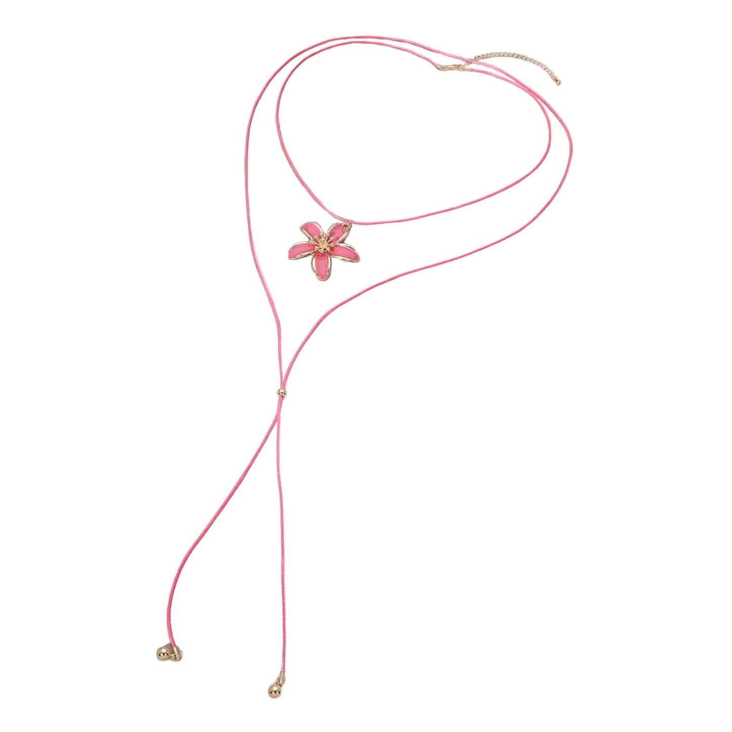 Amancay Cord Necklace – Alloy Pendant