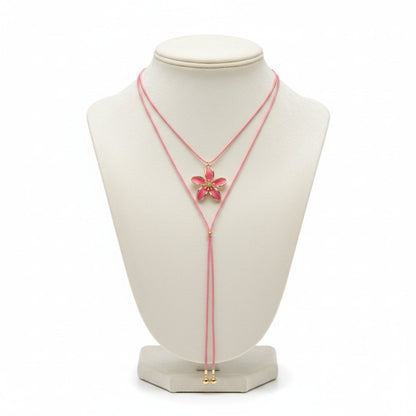 Amancay Cord Necklace – Alloy Pendant