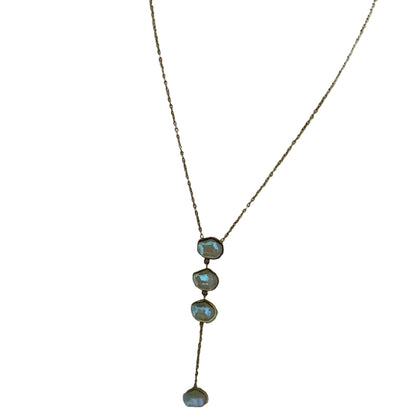 Blue Sea 18K Gold Plated Stainless Steel Necklace