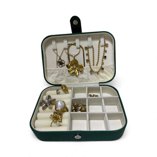 Travel Jewelry Organizer Box - Portable Storage Case