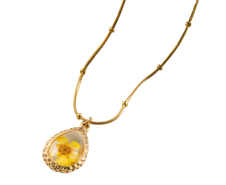 Flower Drop Necklace