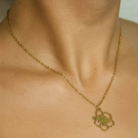 Poppy Flower Necklace